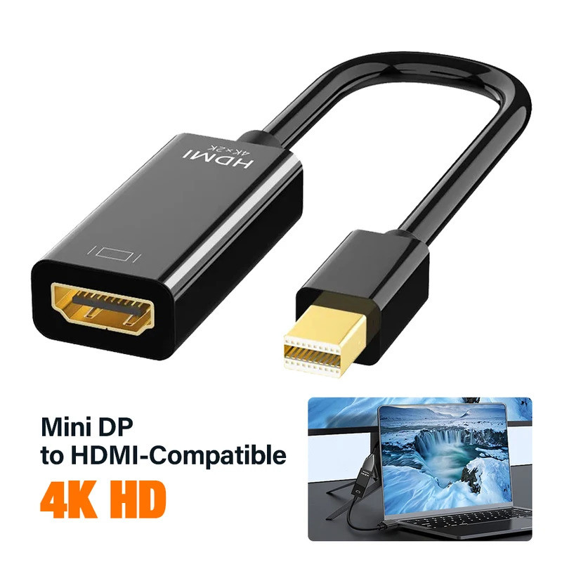 MINI DP Thunderbolt DisplayPort เป็น HDMI-Compatible ADAPTER Converter ...