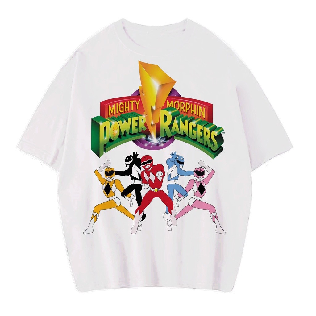 [S-5XL]เสื้อยืดคอกลม แขนสั้น ผ้าฝ้ายแท้ พิมพ์ลายภาพยนตร์อเมริกัน Power ...