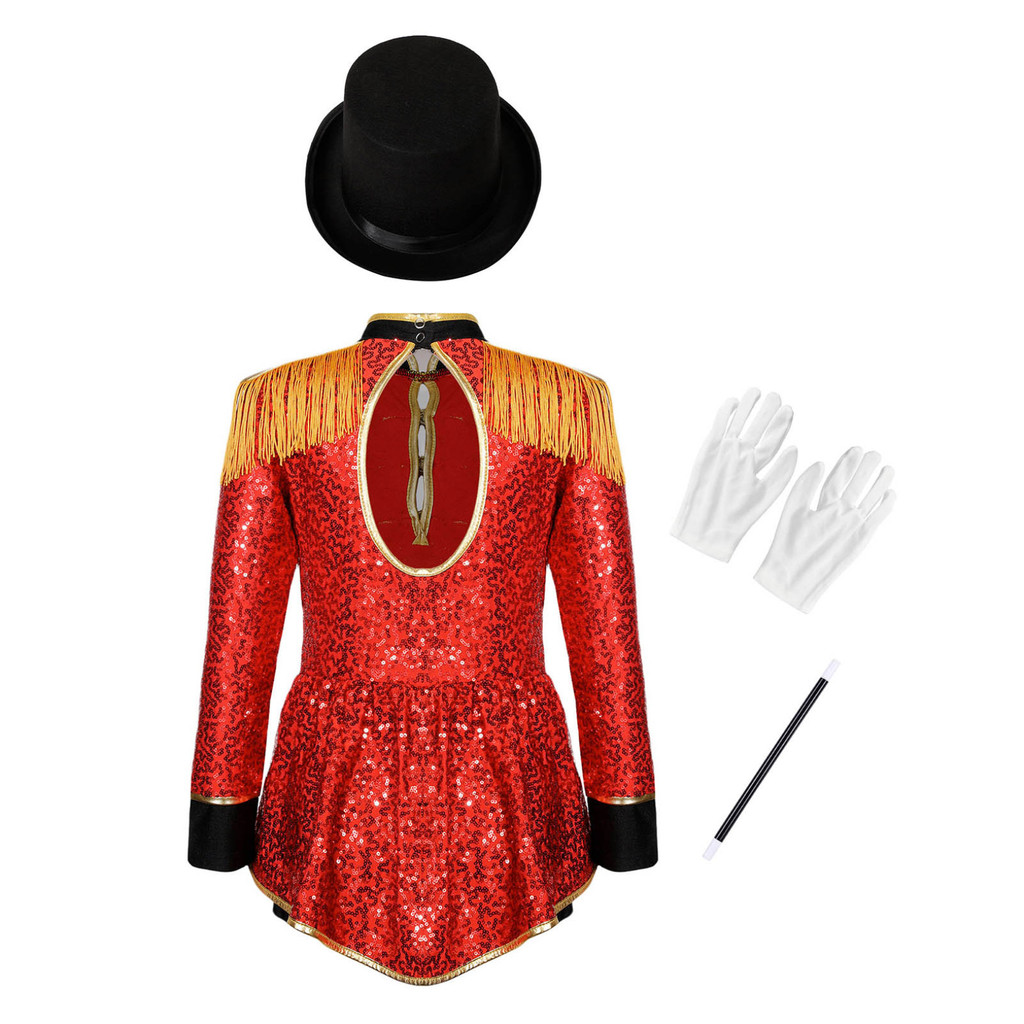 เด็กสาวละครสัตว์ Ringmaster เครื่องแต่งกายฮาโลวีน Carnival Party ...