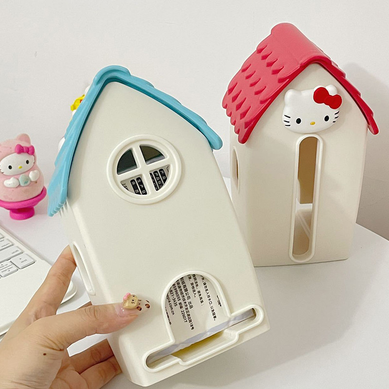 SETH Hello Kitty เดียวกันสไตล์กล่องกระดาษทิชชูบ้าน Sanrio KT Cat ...