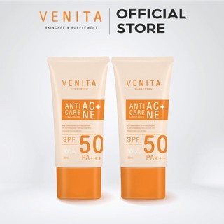 VENITA Kem chống nắng Venita Anti-Acne Care Sunscreen SPF50/PA+++ plus 30g, kết cấu kem gel thẩm thấu nhanh