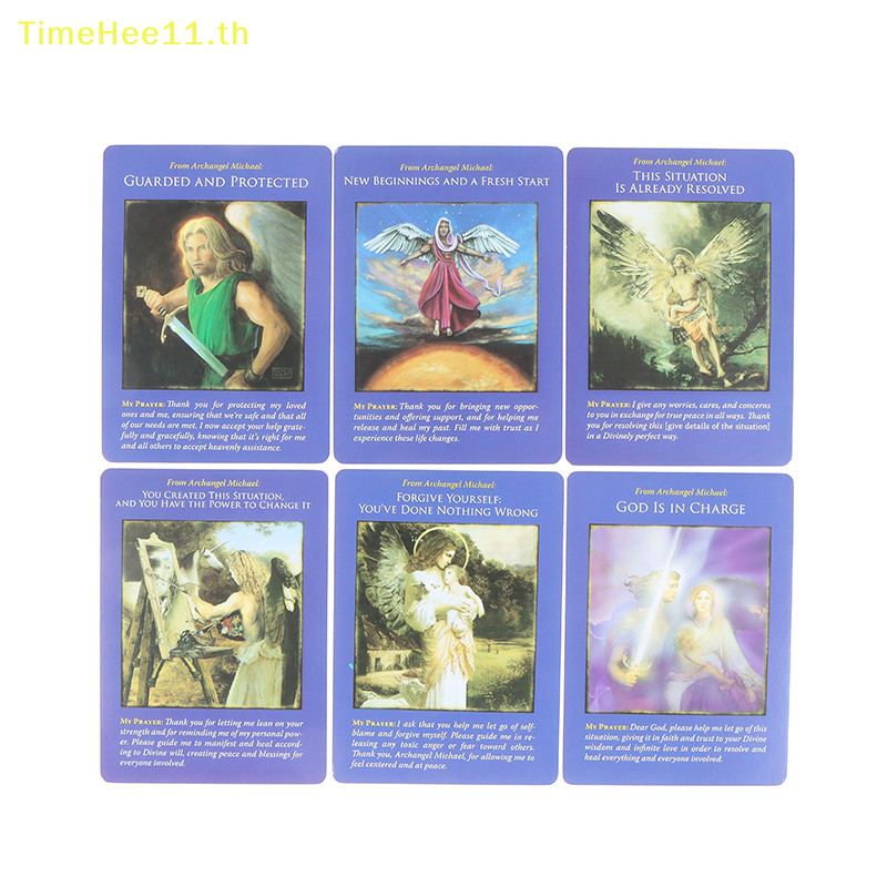 Timehee Archangel Michael Oracle การ์ดไพ่ทาโรต์ Party Prophecy ...