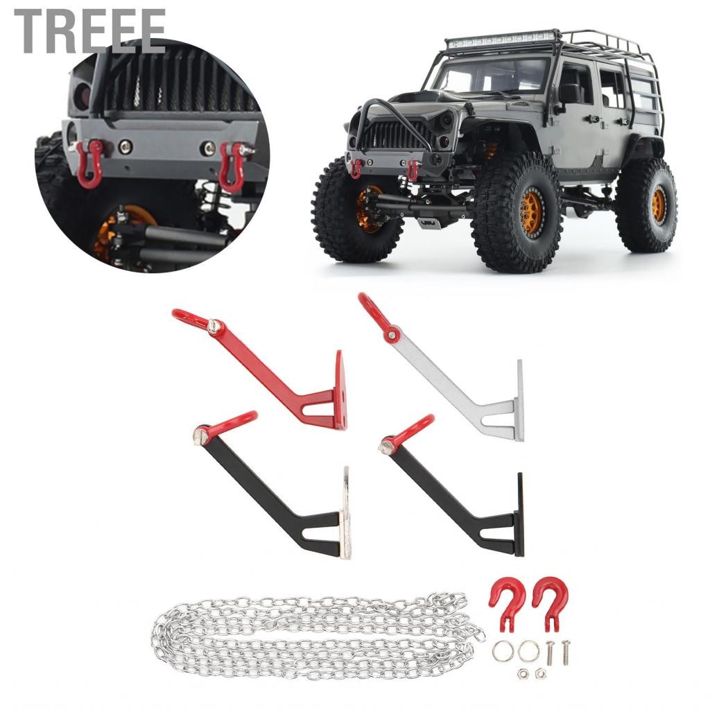 Treee 1/10 RC Trailer Tow Hooks Chain จำลองรถสำหรับ Crawler ปีนเขา C ...