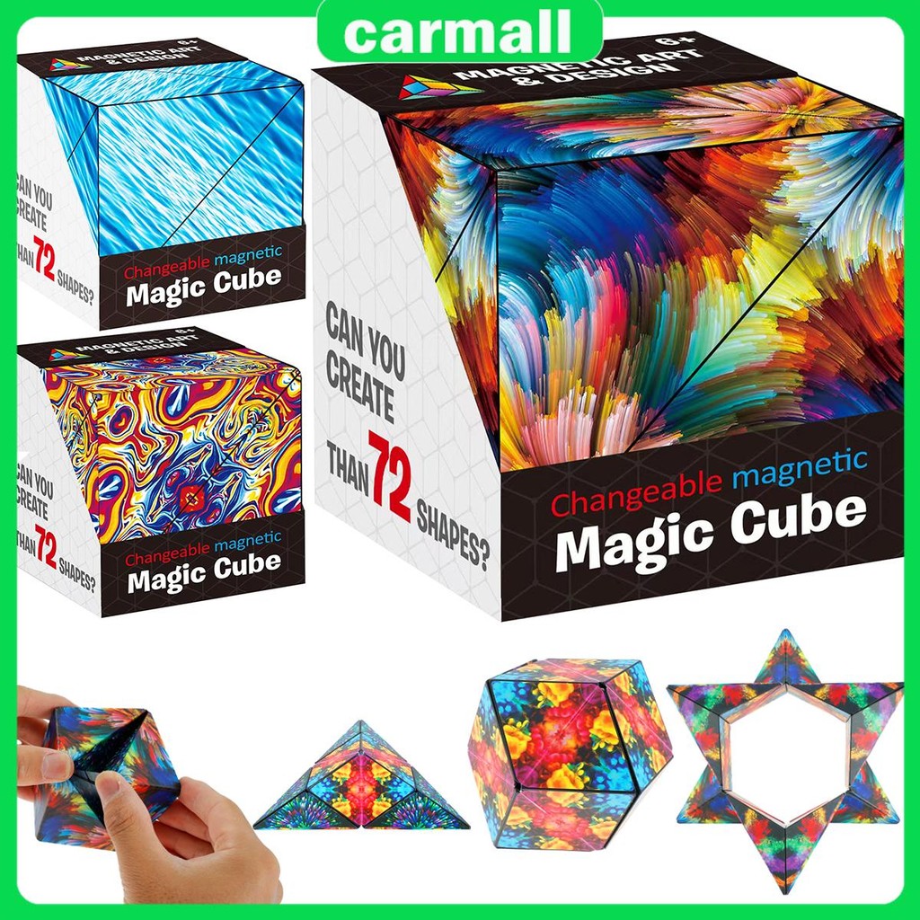 รูปร่าง Shifting กล่องความเครียดและความวิตกกังวลบรรเทา Magic Flips Cube ...