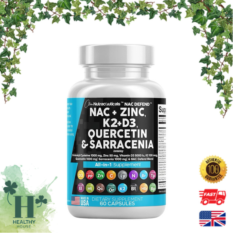 พร้อมส่ง Clean Nutraceuticals NAC Supplement N-Acetyl Cysteine 1000mg ...