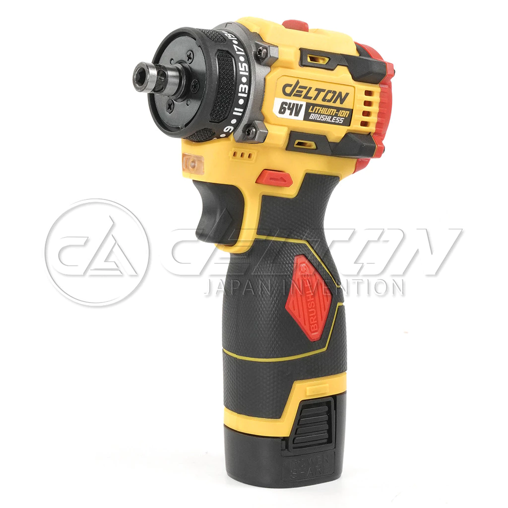 สว่านไร้สาย DELTON 64V รุ่น DSL-64BL มอเตอร์ Brushless 2 ระบบ สำหรับงานเจาะและขันสกรู