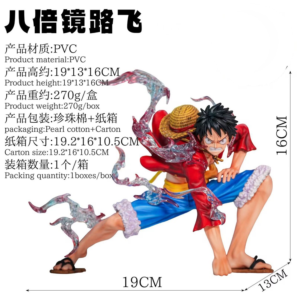 One Piece Eight Times Mirror ห้าความเร็ว Nika Form Luffy Two-block ...