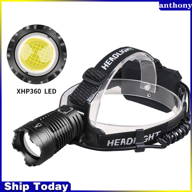 Anthony Xhp360 Led ไฟหน้า Telescopic Zoomable Strong Light Head-mounted ...