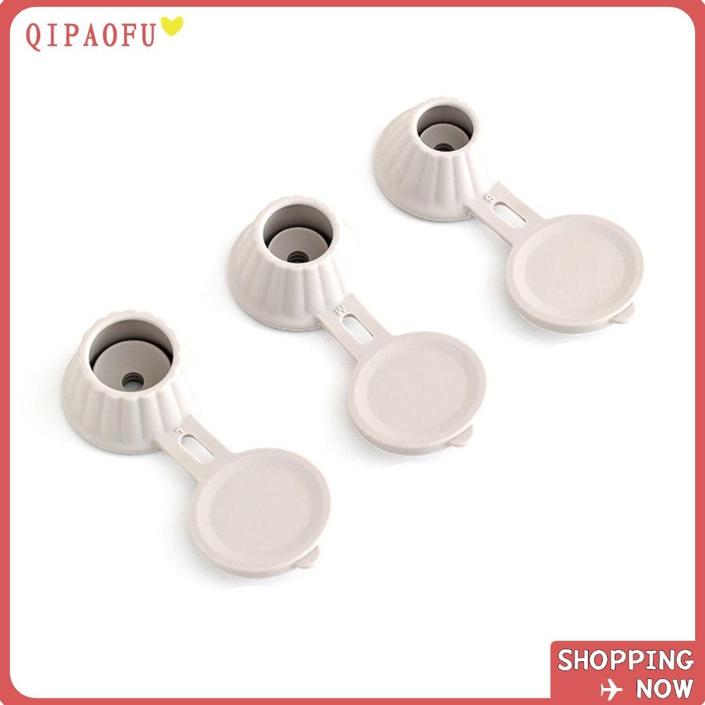 QIPAOFU 3 ชิ้น Inverted Bottle Caps, ซิลิโคน Flipping แชมพูขวด, อเนก ...