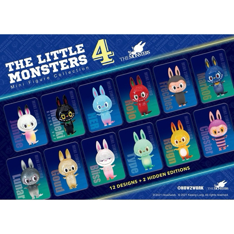 POP MART How2work X Kasing Lung The Little Monsters serie 4 ZIMOMO