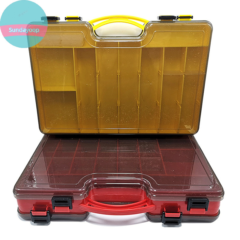 Sund Fishing Tackle Boxes Large Space Double Multi-function Lure Box ...