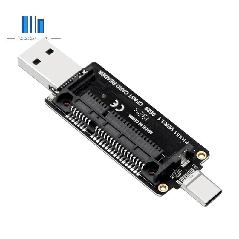 hzszzzzs011 ชิ้น CFast USB 3.1 ประเภท A+C Card Reader อะแดปเตอร์ 10Gbps ...