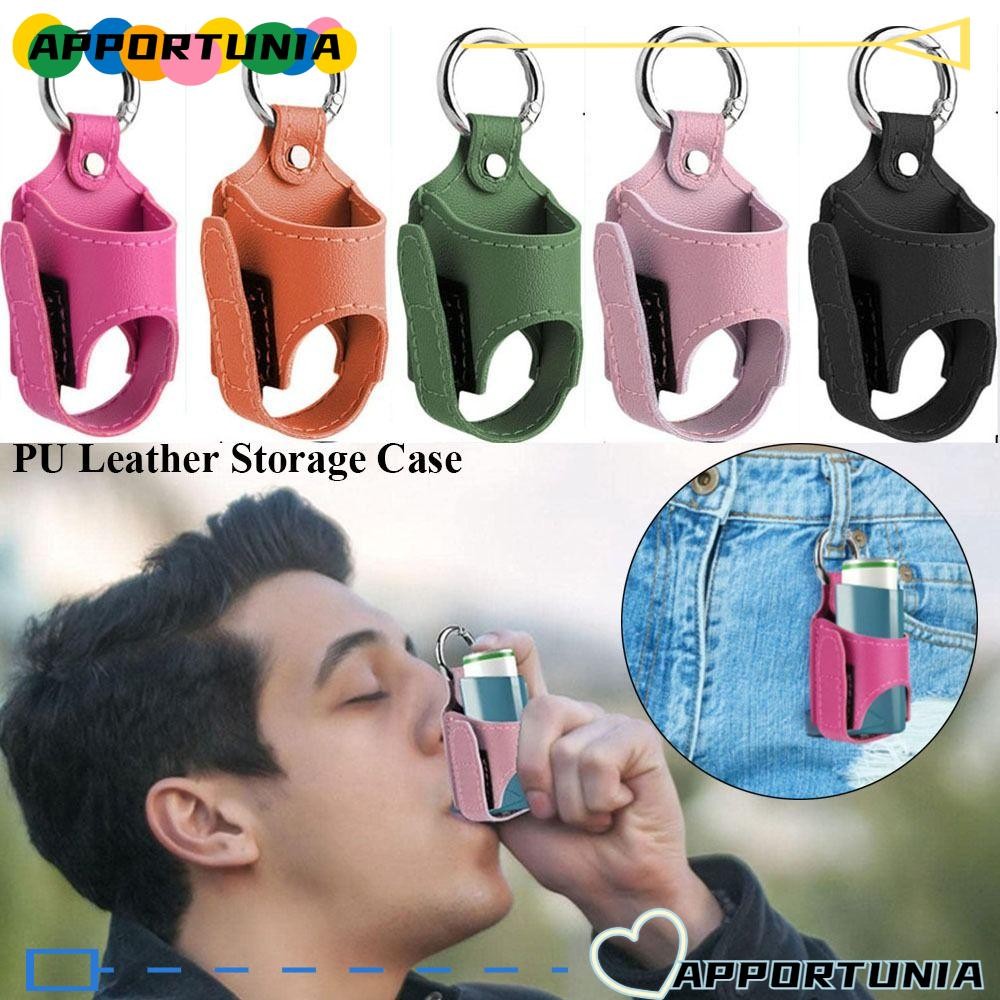 Apportunia Inhaler Holder, 5 สี PU หนัง Inhaler Storage, 3.17*6.35 ซม. ...