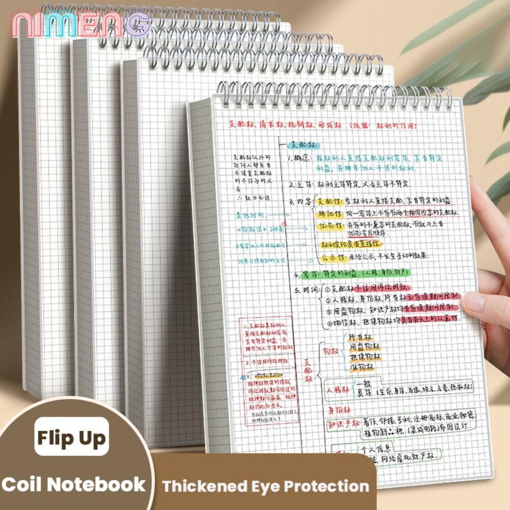 NIMENG Coil Notebook, Flip Up A5/B5/A4 Spiral Notebook, คุณภาพสูง ...