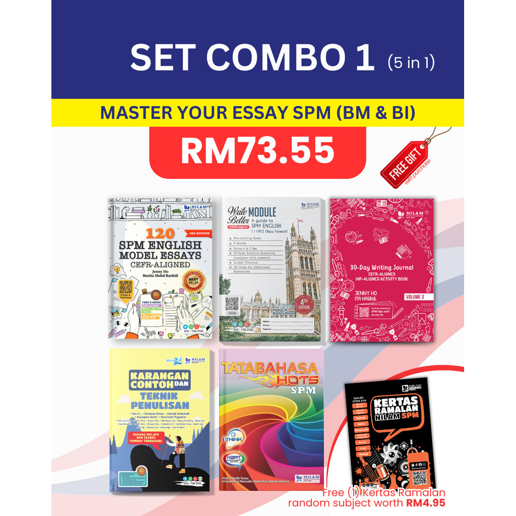 SET COMBO 1 - MASTER YOUR SPM ESSAYS BM DAN BI | Shopee Thailand