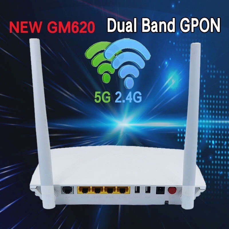 การค้าต่างประเทศใหม่ GM620/630 Dual Band 2.4G 5G wifi Optical Cat ONU ...