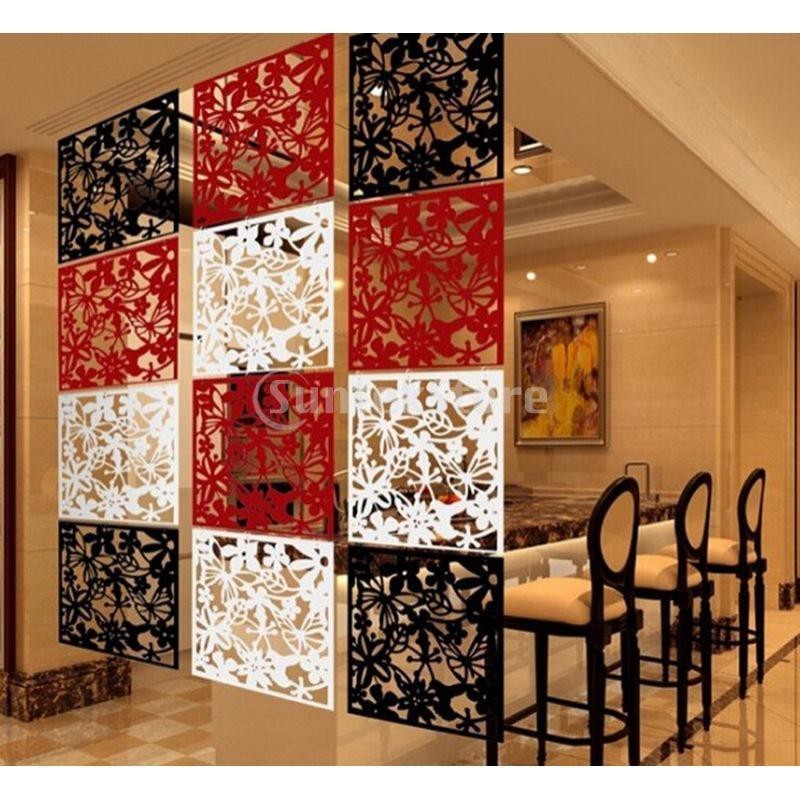 [ 12pcs 3-colored Partition Hanging Screen Room Divider Home Wall Decal ...