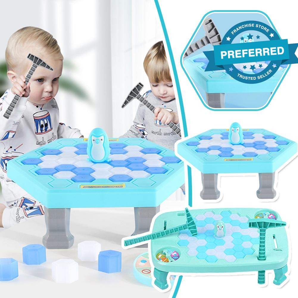 Break Ice Board Game Mini Interactive Ice Breaking ของเล่นค้อน Penguin ...