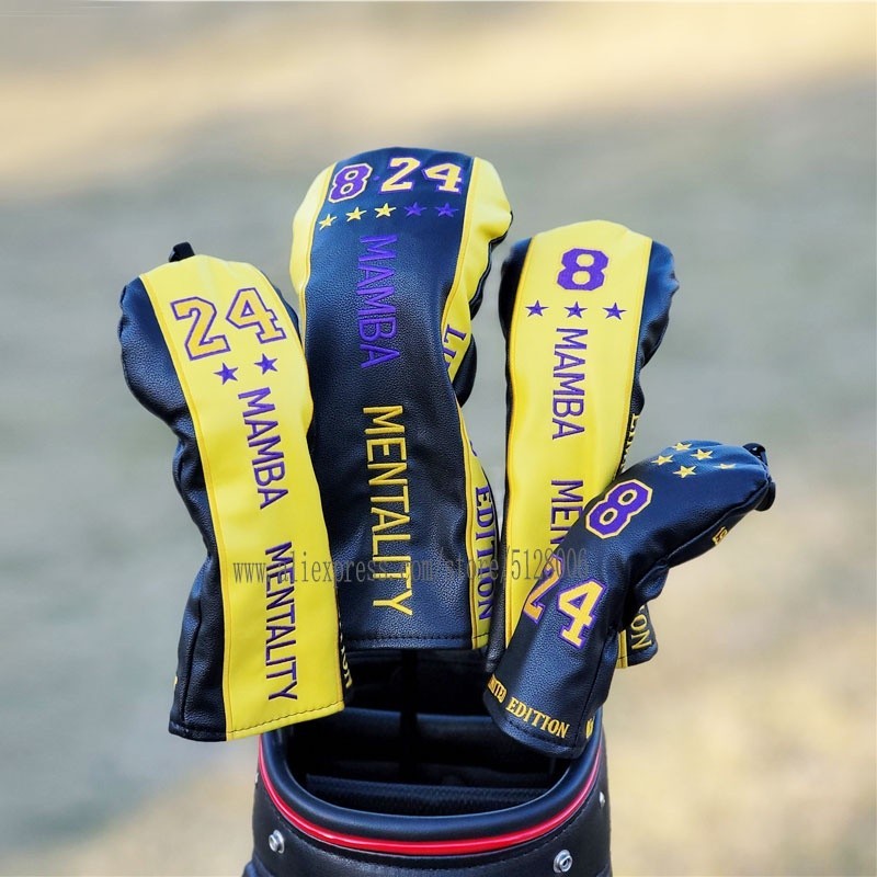 ไม้กอล์ฟ #1 #3 #5 ไม้ Headcovers Kobe Driver Fairway Woods ฝาครอบหนัง ...