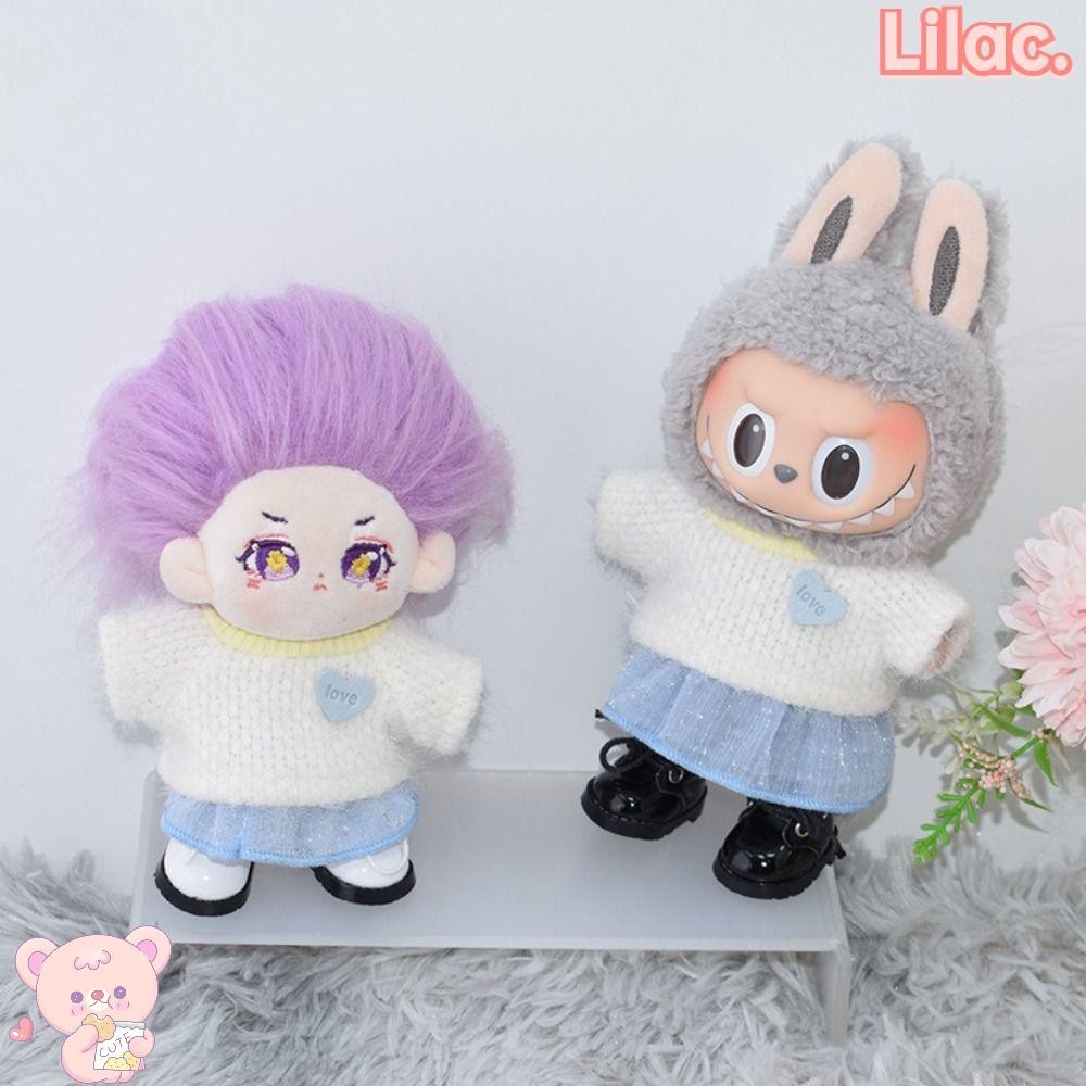 Lilac Labubu เสื้อผ้าตุ๊กตา, Kawaii Cotton Doll Accessories, ผ้าทนทาน ...