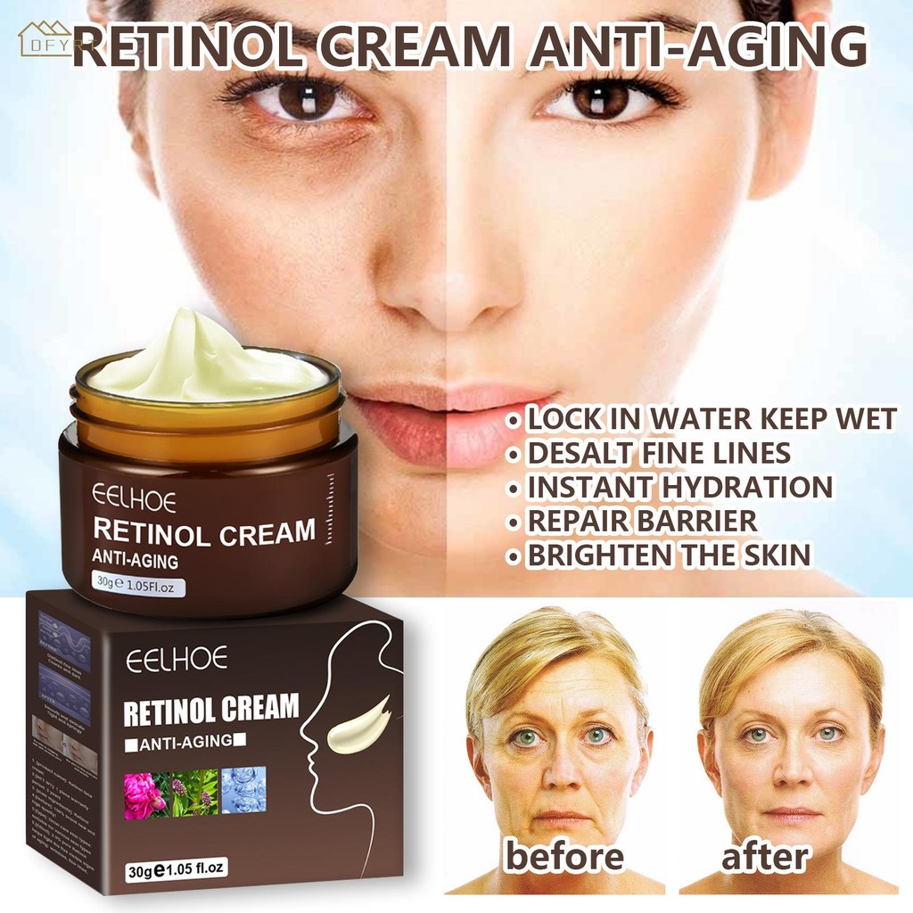 Retinol Cream Anti-Aging Face Moisturizer ครีมลดริ้วรอย Hydrating Water ...