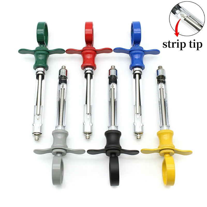 1pcs Dental Stainless Steel Syringe Anesthesia Aspirating Syringe ...