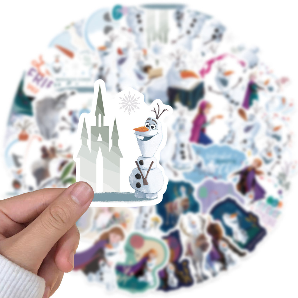 พร้อมส่ง ของแท้100% โอลาฟ Olaf disney 50แผ่น Frozen 2 โฟรเซ่น 2 พีวีซี ...