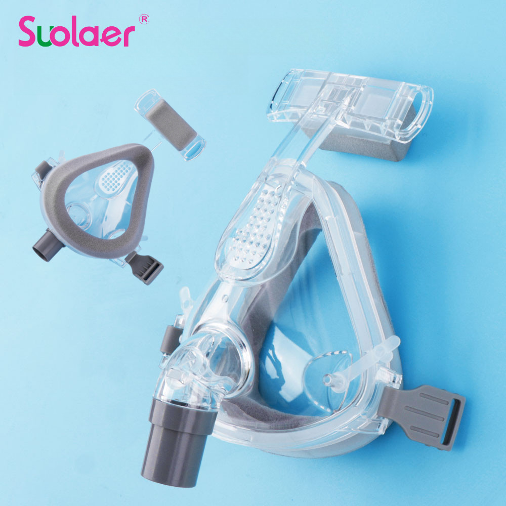 Suolaer CPAP Full Face Mask สําหรับ Sleep Apnea Anti Snoring Treatment ...