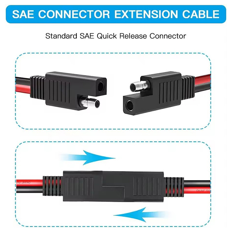 AFl SAE Connector Extension Cable SAE Quick Connector Disconnect Plug ...