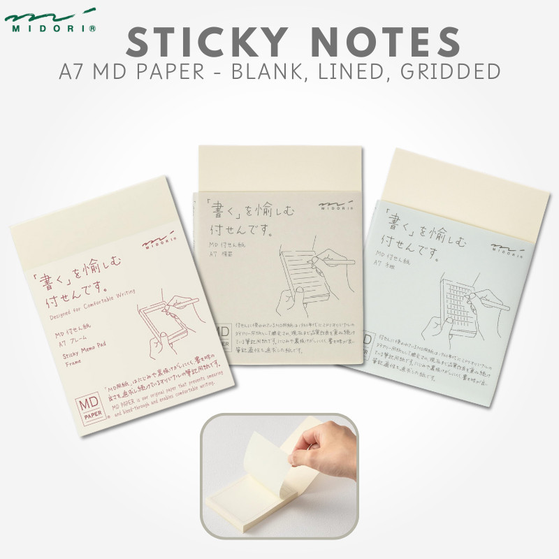 MIDORI MD Sticky Notes A7 Variety Pack | Shopee Thailand