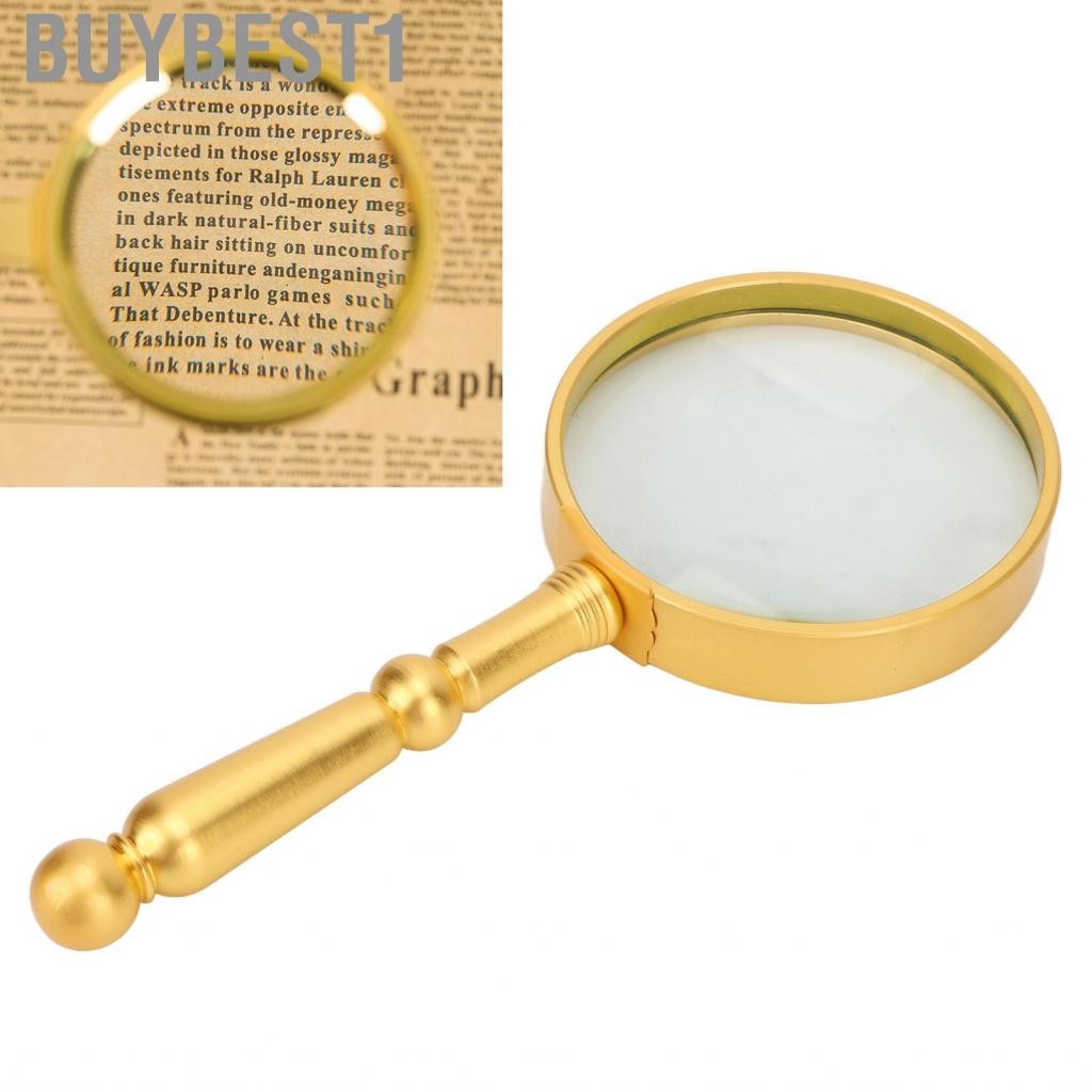 Buybest1 BuyBest1-th Handheld Glass คลาสสิก Gold Reading Magnifier ...