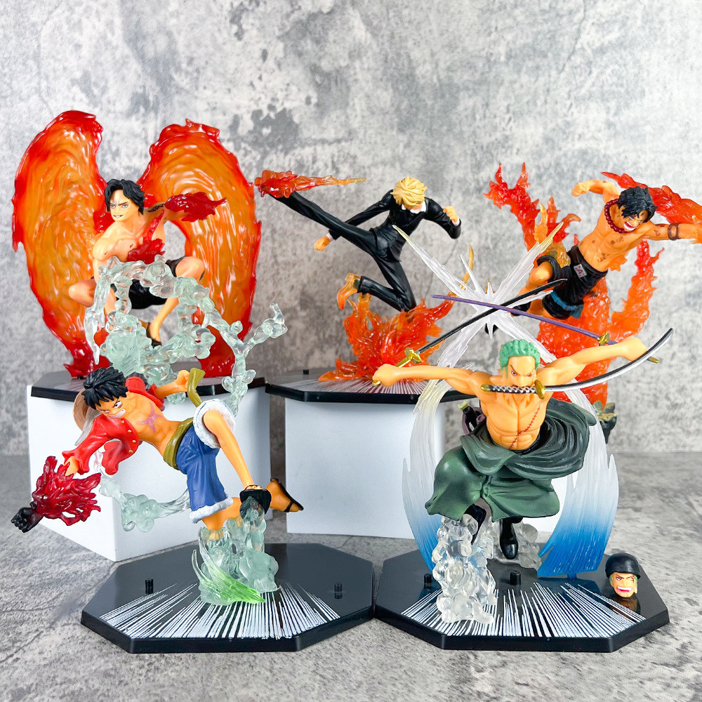 One Piece Hand-handed Anime Theatre Fire Fist Lufei Solon Sanji Ace ...