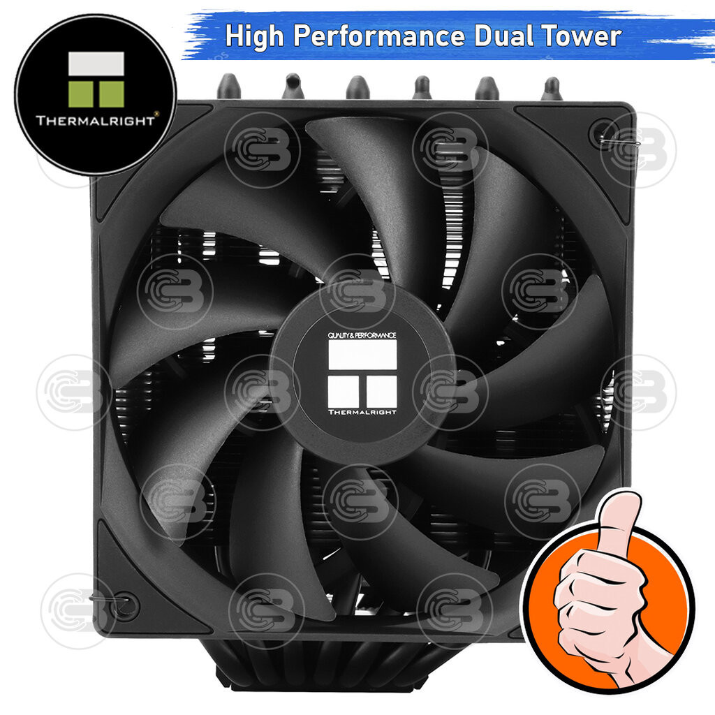 Thermalright Phantom Spirit 120 CPU Cooler,7×6mm Heat pipes CPU Air Cooler,Dual PWM Fan Computer