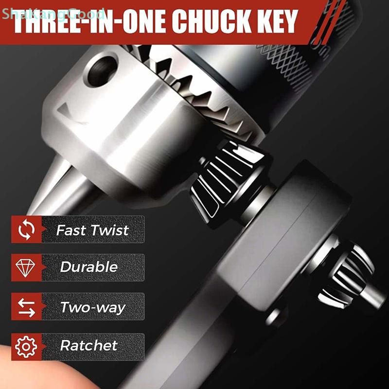 SKTH 3 In 1 เจาะ Chuck Ratchet Spanner Universal Chuck Key เปลี่ยน ...