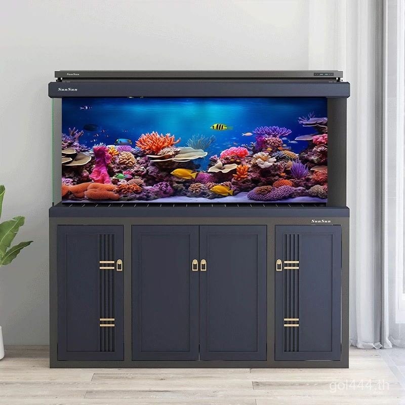สไตล์ใหม่ 5D High-Definition Fish Tank พื้นหลังสติกเกอร์ Static Tree ...