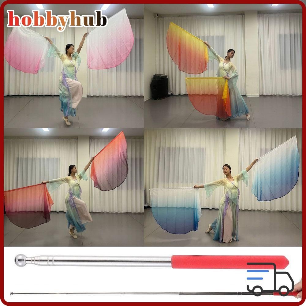 HOBBYHUB อุปกรณ์เต้นรําหน้าท้อง Props, น้ําหนักเบา Scalable Rods ธง ...