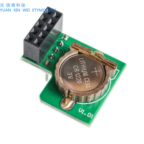 โมดูลนาฬิกาที่รองรับ Rpi RTC DS1307 RaspberryPi บอร์ด PCB สีเขียว ...