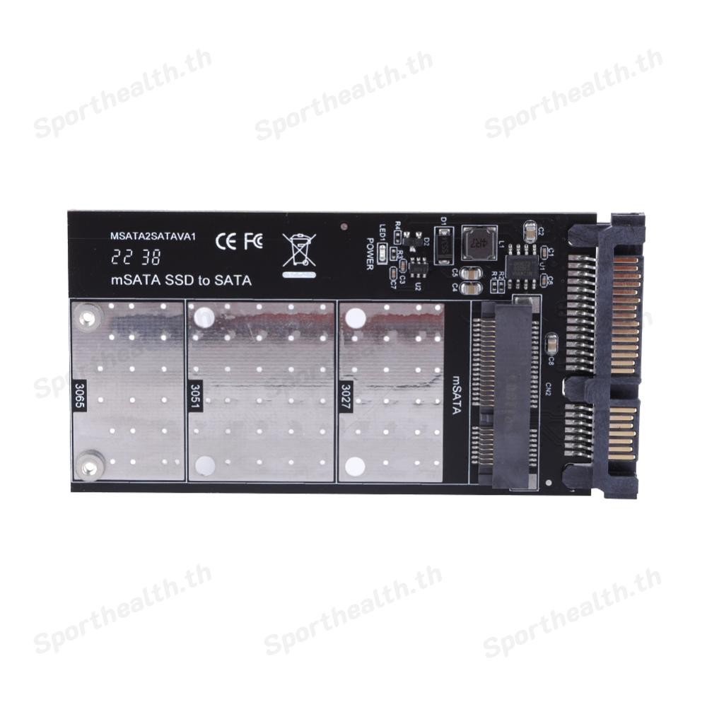 Msata SSD เป็น SATA อะแดปเตอร์แปลงการ์ด Riser การ์ดโมดูลบอร์ดสําหรับ ...