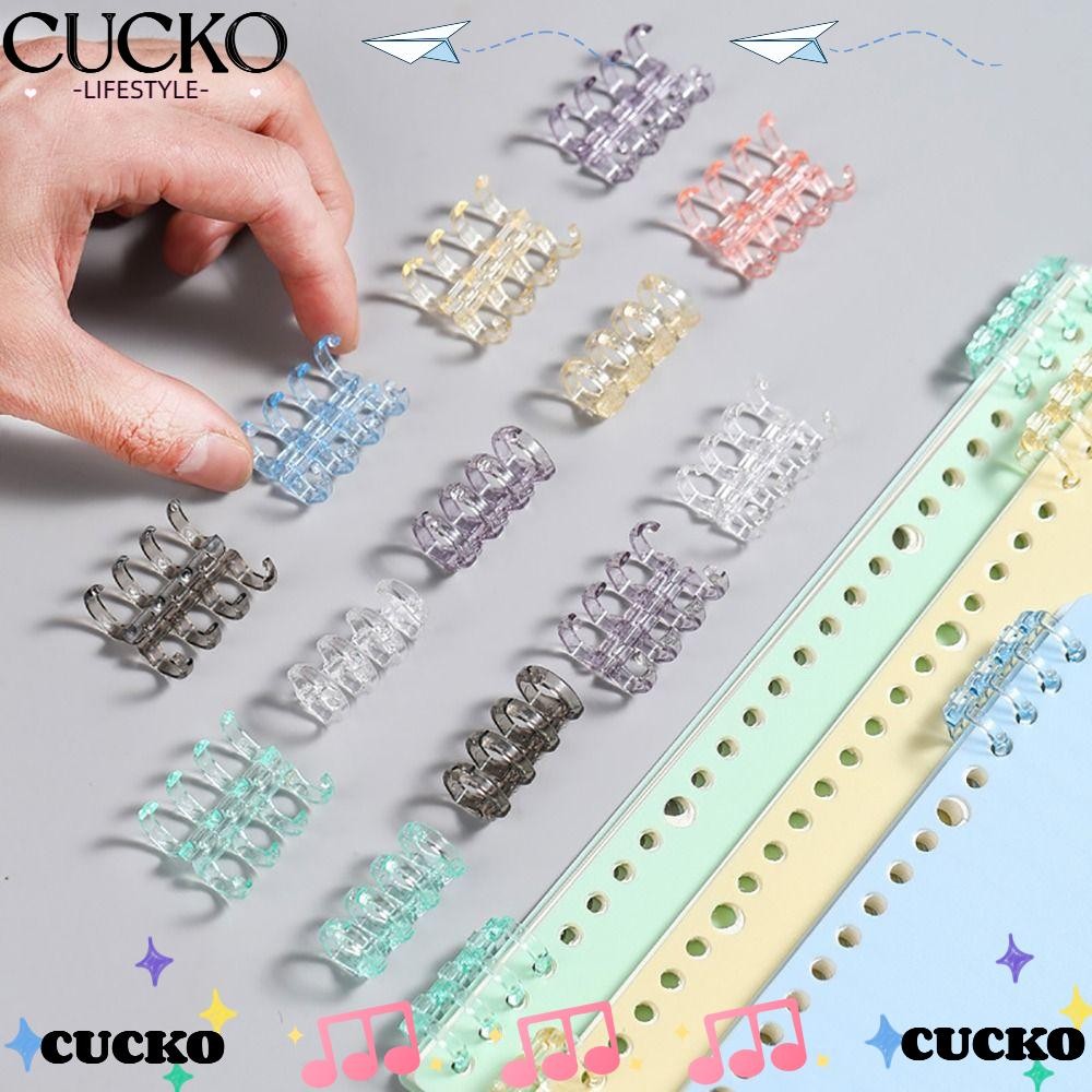 Cucko 10 ชิ้น Binder แหวน, A4 A5 A6 โน้ตบุ๊ค Binding Spines Snap แยกใบ ...