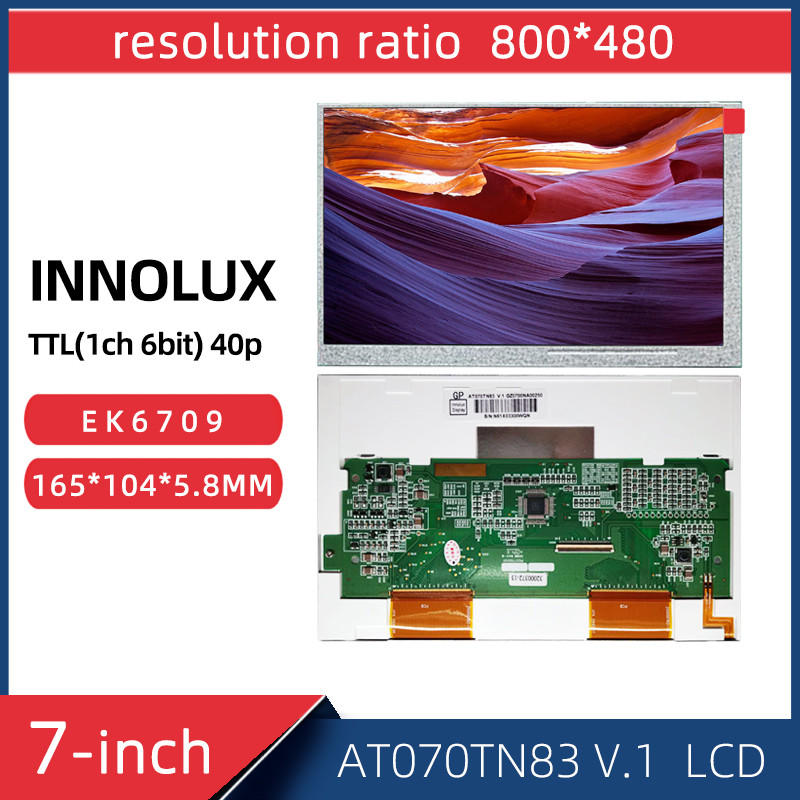 7-inch TTL 40P 800*480 display screen Innolux AT070TN83 V.1 EK6709 LCD ...