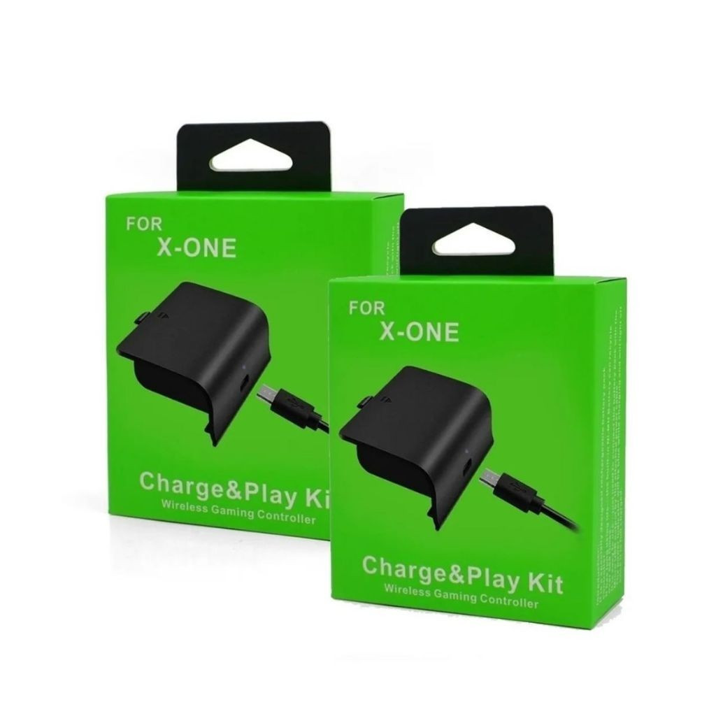 เหมาะสําหรับ Xbox One S/Fat Controller Kit รวมแบตเตอรี่แบบชาร์จไฟได้ 2 ...