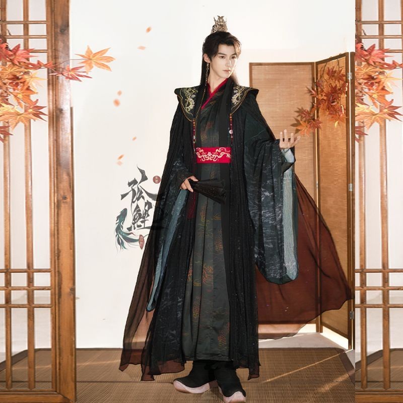ปลาคาร์พโดดเดี่ยว [Kings Landing] ต้นฉบับ Hanfu ชาย Cool Sa สไตล์ ...