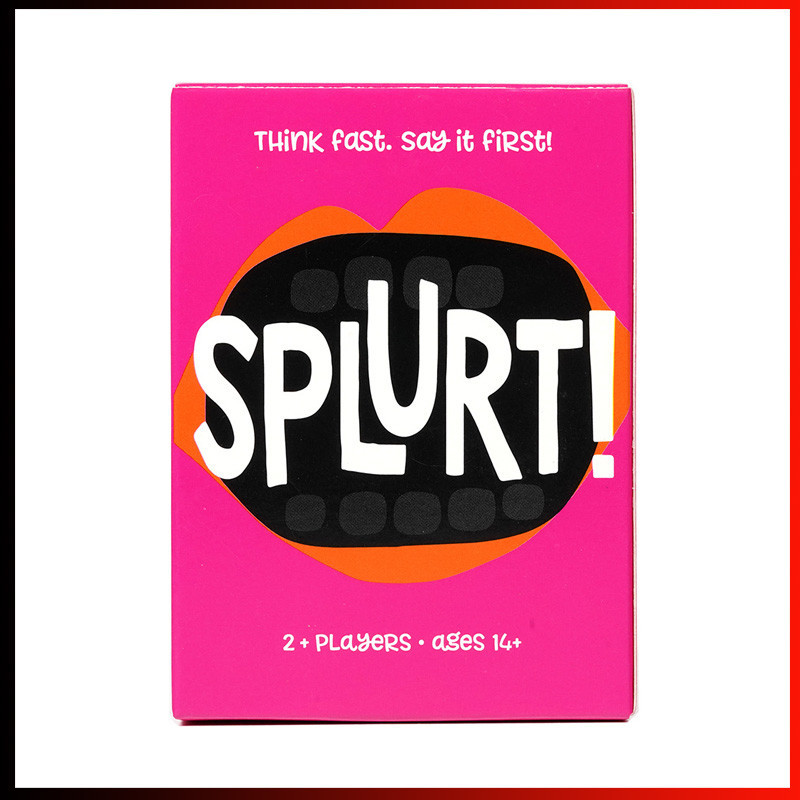 Gamewright - Splurt! - การ์ดเกมปาร์ตี้แบบพกพา - คิดเร็ว พูดก่อน ...