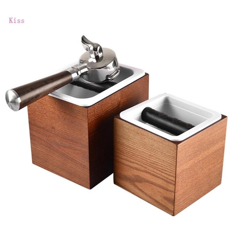 Kiss Non-Slip Espresso Box ขนาดเล็กขนาดใหญ่ทนทาน Barista Espresso Bin ...