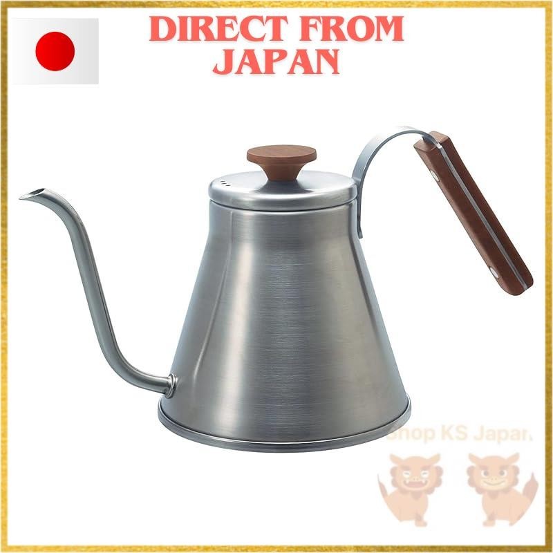 【Direct From Japan】Hario V60 Drip Kettle Wood Silver 800Ml Gas Stove/Ih Compatible Gift Present