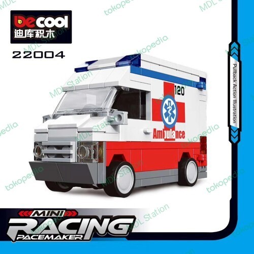 No99 DeCool Mini Racing Pacemaker - AMBULANCE Pullback Brick (22004 ...