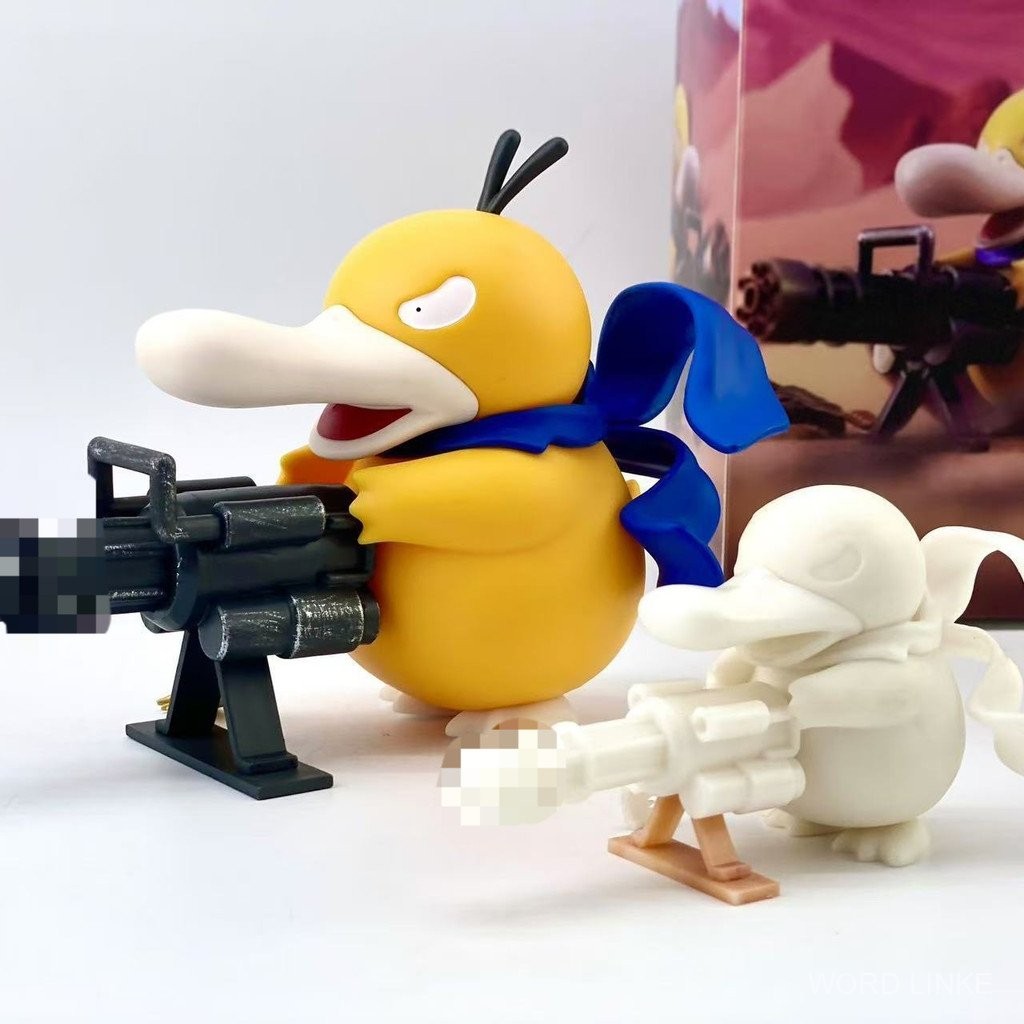 [ในสต็อก] Pokémon Can Reach Duck Figure Doll หล่อ Gatling สามารถเข้าถึง ...