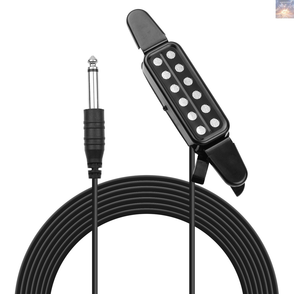 กีต้าร์โปร่ง Pickup Clip-on Guitar Pick Up Transducer Instrument Pick ...