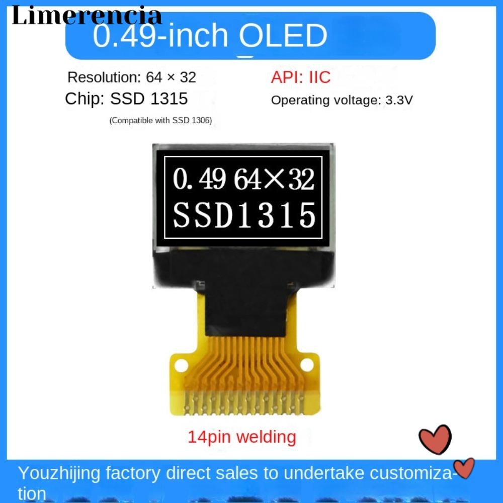 IFFINE บอร์ดหน้าจอ OLED, 14PIN จอแสดงผลหน้าจอ IPS OLED, ไดรฟ์ ...