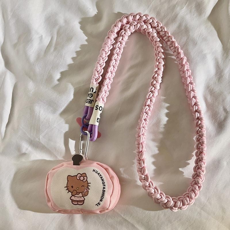 SETH Hello Kitty การ์ตูน กระเป๋าเหรียญจี้ Crossbody สำหรับโทรศัพท์ ...